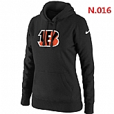 Nike Cincinnati Bengals Team Logo Womens Pullover Hoodies (9)