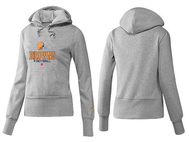 Nike Cleveland Browns Team Logo Gray Women Pullover Hoodies (3),We sell and wholesale Nike Cleveland Browns Team Logo Gray Women Pullover Hoodies (3) on line form chian!