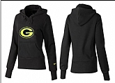 Nike Green Bay Packers Team Logo Black Women Pullover Hoodies (5)