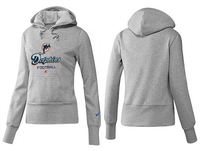 Nike Miami Dolphins Team Logo Gray Women Pullover Hoodies (1),We sell and wholesale Nike Miami Dolphins Team Logo Gray Women Pullover Hoodies (1) on line form chian!