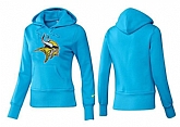 Nike Minnesota Vikings Team Logo L.Blue Women Pullover Hoodies (1),baseball caps,new era cap wholesale,wholesale hats