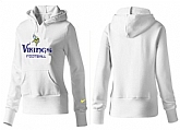 Nike Minnesota Vikings Team Logo White Women Pullover Hoodies (3),baseball caps,new era cap wholesale,wholesale hats