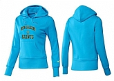 Nike New Orleans Saints Team Logo L.Blue Women Pullover Hoodies (2),baseball caps,new era cap wholesale,wholesale hats