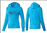 Nike New Orleans Saints Team Logo L.Blue Women Pullover Hoodies (5),baseball caps,new era cap wholesale,wholesale hats