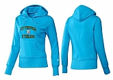 Nike Pittsburgh Steelers Team Logo L.Blue Women Pullover Hoodies (3),baseball caps,new era cap wholesale,wholesale hats