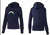 Nike San Diego Chargers Team Logo D.Blue Women Pullover Hoodies (1)
