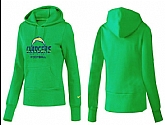 Nike San Diego Chargers Team Logo Green Women Pullover Hoodies (3),baseball caps,new era cap wholesale,wholesale hats