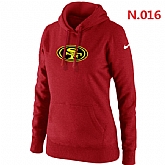 Nike San Francisco 49ers Team Logo Womens Pullover Hoodies,baseball caps,new era cap wholesale,wholesale hats