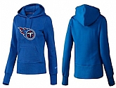 Nike Tennessee Titans Team Logo Blue Women Pullover Hoodies (1)