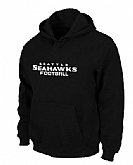Seattle Seahawks Authentic font Pullover Hoodie Black,baseball caps,new era cap wholesale,wholesale hats
