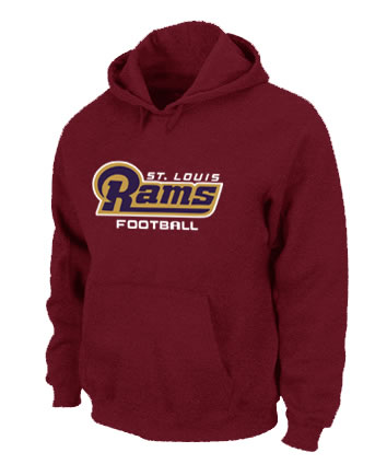St Louis Rams Authentic font Pullover Hoodie Red,We sell and wholesale St Louis Rams Authentic font Pullover Hoodie Red on line form chian!