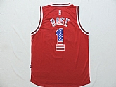 Chicago Bulls #1 Derrick Rose Revolution 30 Swingman 2014 USA Flag Fashion Red Jerseys,baseball caps,new era cap wholesale,wholesale hats