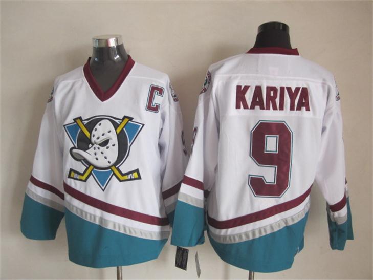 Anaheim Ducks #9 Paul Kariya White Throwback CCM Jerseys,We sell and wholesale Anaheim Ducks #9 Paul Kariya White Throwback CCM Jerseys on line form chian!