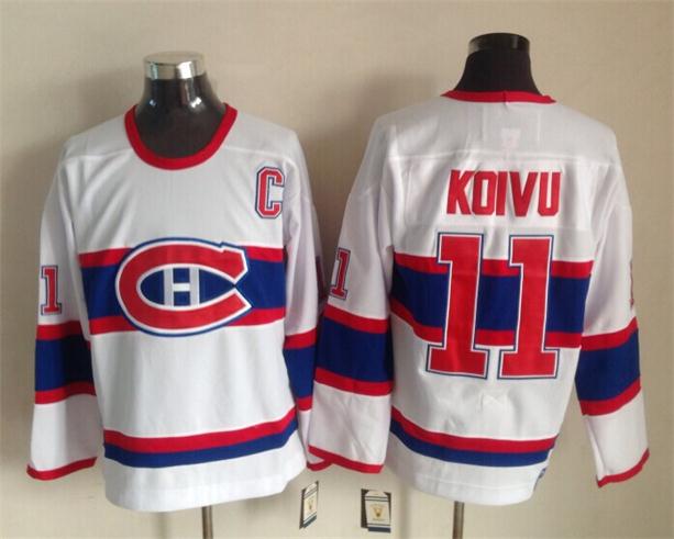 Montreal Canadiens #11 Saku Koivu White Throwback CCM Jerseys,We sell and wholesale Montreal Canadiens #11 Saku Koivu White Throwback CCM Jerseys on line form chian!