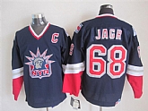 New York Rangers #68 Jaromir Jagr Navy Blue Throwback CCM Jerseys