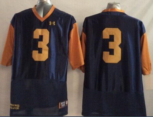 Notre Dame Fighting Irish #3 Joe Montana 2014 Blue With Yellow Jerseys,We sell and wholesale Notre Dame Fighting Irish #3 Joe Montana 2014 Blue With Yellow Jerseys on line form chian!