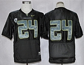 Oregon Ducks #24 Thomas Tyner Pro Combat Black Jerseys