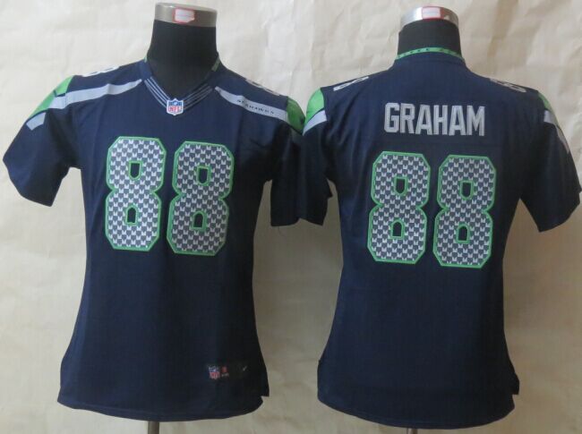 Womens Nike Limited Seattle Seahawks #88 Graham Blue Jerseys,We sell and wholesale Womens Nike Limited Seattle Seahawks #88 Graham Blue Jerseys on line form chian!