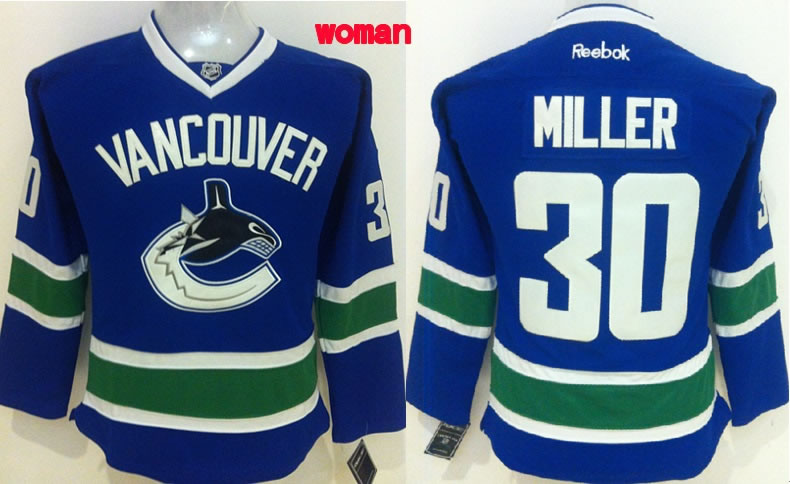 Womens Vancouver Canucks #30 Miller Blue Jerseys,We sell and wholesale Womens Vancouver Canucks #30 Miller Blue Jerseys on line form chian!