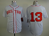 Boston Red Sox #13 Hanley Ramirez 2015 White Jerseys,baseball caps,new era cap wholesale,wholesale hats