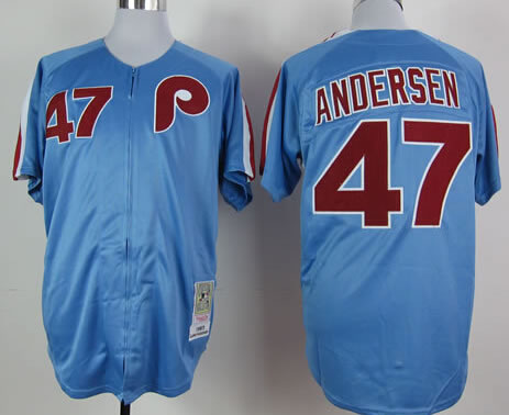 Philadelphia Phillies #47 Larry Andersen 1983 Blue Throwback Jerseys,We sell and wholesale Philadelphia Phillies #47 Larry Andersen 1983 Blue Throwback Jerseys on line form chian!