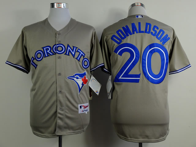 Toronto Blue Jays #20 Josh Donaldson Gray Jerseys,We sell and wholesale Toronto Blue Jays #20 Josh Donaldson Gray Jerseys on line form chian!