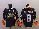 Anaheim Ducks #8 Teemu Selanne 2014 Black Jerseys