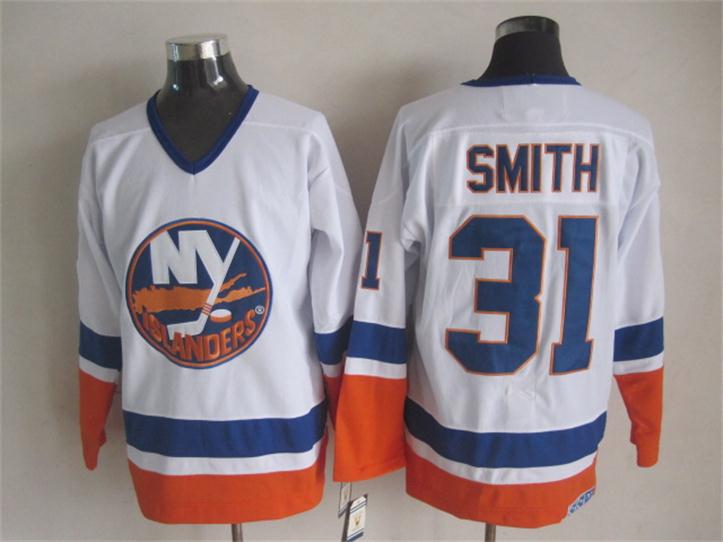 New York Islanders #31 Billy Smith CCM Throwback White Jerseys,We sell and wholesale New York Islanders #31 Billy Smith CCM Throwback White Jerseys on line form chian!