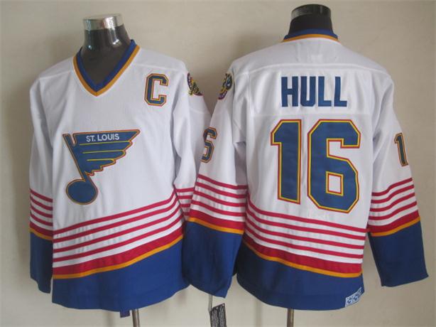 St. Louis Blues #16 Brett Hull 1995 White Throwback CCM Jerseys,We sell and wholesale St. Louis Blues #16 Brett Hull 1995 White Throwback CCM Jerseys on line form chian!
