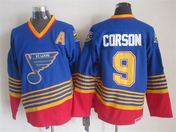 St. Louis Blues #9 Shayne Corson 1995 Blue Throwback CCM Jerseys,We sell and wholesale St. Louis Blues #9 Shayne Corson 1995 Blue Throwback CCM Jerseys on line form chian!