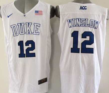 Duke Blue Devils #12 Justise Winslow 2015 White Jerseys,We sell and wholesale Duke Blue Devils #12 Justise Winslow 2015 White Jerseys on line form chian!