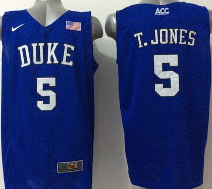 Duke Blue Devils #5 Tyus Jones 2015 Blue Jerseys,We sell and wholesale Duke Blue Devils #5 Tyus Jones 2015 Blue Jerseys on line form chian!