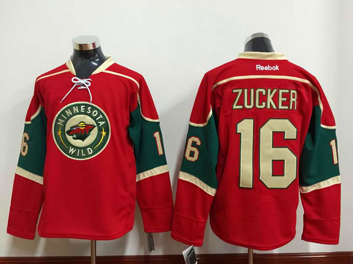 Minnesota Wilds #16 Jason Zucker Red Jerseys,We sell and wholesale Minnesota Wilds #16 Jason Zucker Red Jerseys on line form chian!