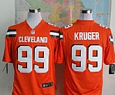 Nike Cleveland Browns #99 Paul Kruger 2015 Orange Game Jerseys
