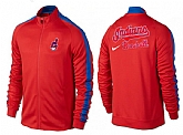 MLB Cleveland Indians Team Logo 2015 Men Baseball Jacket (7),baseball caps,new era cap wholesale,wholesale hats