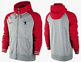 Men Dallas Cowboys Team Logo Full Zip NFL Hoodie (13),baseball caps,new era cap wholesale,wholesale hats