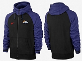 Men Denver Broncos Team Logo Full Zip NFL Hoodie (15),baseball caps,new era cap wholesale,wholesale hats