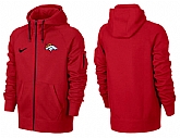 Men Denver Broncos Team Logo Full Zip NFL Hoodie (23),baseball caps,new era cap wholesale,wholesale hats