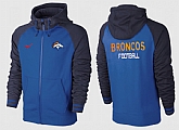 Men Denver Broncos Team Logo Full Zip NFL Hoodie (3),baseball caps,new era cap wholesale,wholesale hats