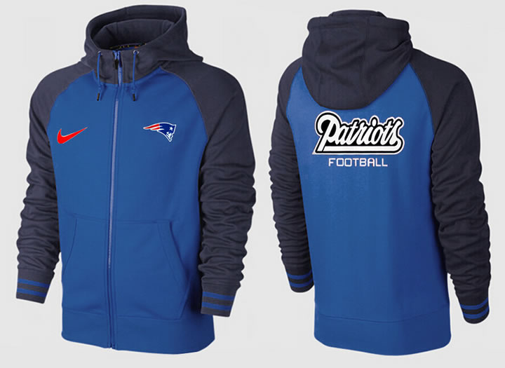Men New England Patriots Team Logo Full Zip NFL Hoodie (13),We sell and wholesale Men New England Patriots Team Logo Full Zip NFL Hoodie (13) on line form chian!