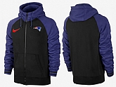 Men New England Patriots Team Logo Full Zip NFL Hoodie (3),baseball caps,new era cap wholesale,wholesale hats