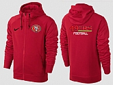 Men San Francisco 49ers Team Logo Full Zip NFL Hoodie (19),baseball caps,new era cap wholesale,wholesale hats