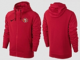 Men San Francisco 49ers Team Logo Full Zip NFL Hoodie (7),baseball caps,new era cap wholesale,wholesale hats