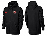 Men San Francisco 49ers Team Logo Full Zip NFL Hoodie (8),baseball caps,new era cap wholesale,wholesale hats
