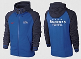 Men Seattle Seahawks Team Logo Full Zip NFL Hoodie (13),baseball caps,new era cap wholesale,wholesale hats