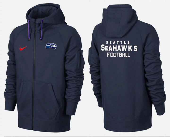 Men Seattle Seahawks Team Logo Full Zip NFL Hoodie (23),We sell and wholesale Men Seattle Seahawks Team Logo Full Zip NFL Hoodie (23) on line form chian!