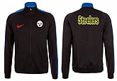 NFL Pittsburgh Steelers Team Logo 2015 Men Football Jacket (24),baseball caps,new era cap wholesale,wholesale hats