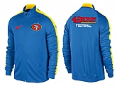 NFL San Francisco 49ers Team Logo 2015 Men Football Jacket (36),baseball caps,new era cap wholesale,wholesale hats
