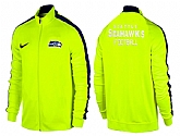 NFL Seattle Seahawks Team Logo 2015 Men Football Jacket (33),baseball caps,new era cap wholesale,wholesale hats