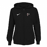 Women Atlanta Falcons Tailgater Full Zip Hoodie - Black,baseball caps,new era cap wholesale,wholesale hats